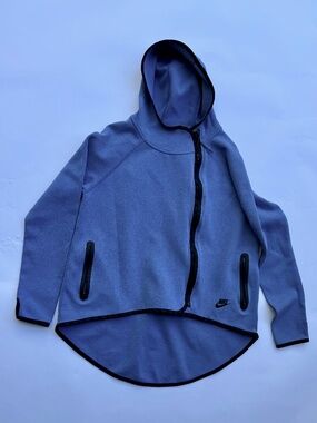 NIKE hooded blue zip-up size M